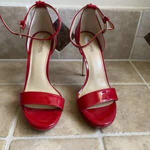 Michael Kors red patent leather shoe. Never worn.